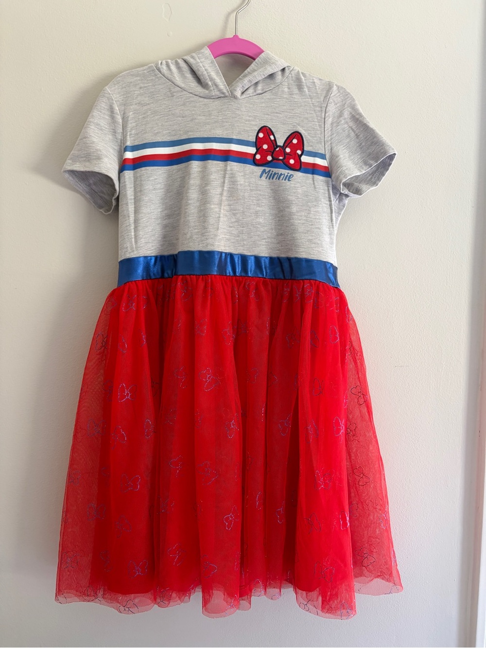 Disney Minnie Mouse Hoodie Dress for Kids, Size L